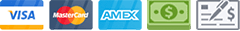 All Payment Methods we Accept